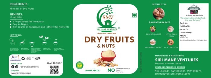 Dry Fruits and Nuts Powder